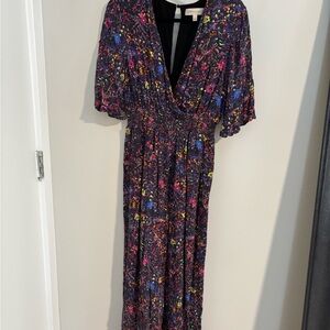 Philosophy floral flowy sleeved jumpsuit women’s size small